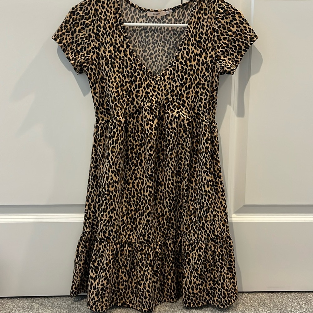 Mi Ami leopard dress NWOT